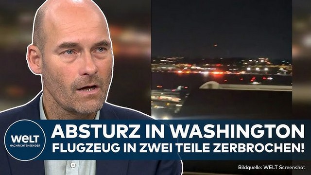 WASHINGTON: Horror-Absturz in USA! Trump reagiert! Flugzeug stößt mit Helikopter Blackhawk zusammen