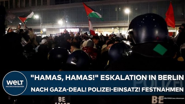 GAZA-DEAL: „Hamas, Hamas!“, schallt es über den Hermannplatz! Polizei-Einsatz! Festnahmen in Berlin!