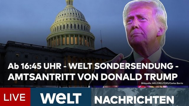 AMTSEINFÜHRUNG: Inauguration – Sofort nach der Machtübernahme will Trump loslegen | Livestream