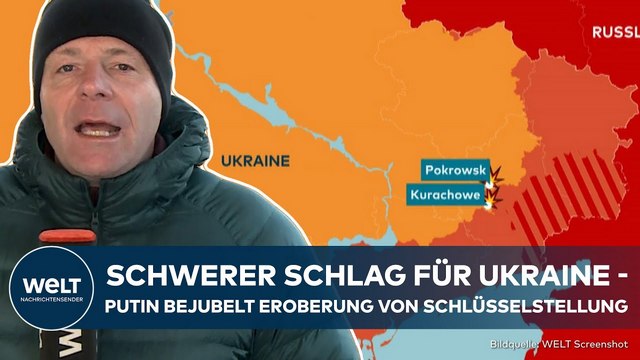 UKRAINE-KRIEG: Silvester-Sturmangriff – Russen erobern wohl wichtigen Verkehrsknotenpunkt Kurachowe