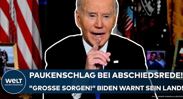 USA: Paukenschlag bei Abschiedsrede! „Gefährliche Machtkonzentration!“ Joe Biden warnt sein Land!