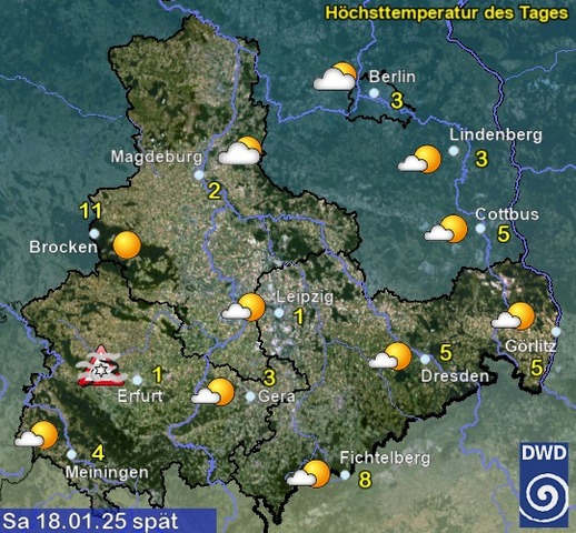 Sachsen-Anhalt Wetter am Samstag