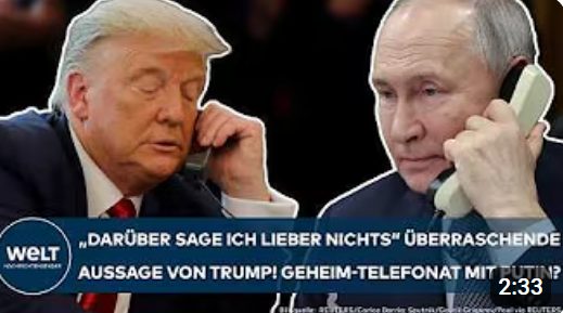 UKRAINE-KRIEG: Geheimes Telefonat zwischen Trump und Putin! Nimmt der Friedensplan Gestalt an?