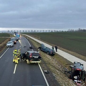 Verkehrsunfall mit mehreren Verletzten auf der L82