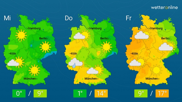 Erst sonnig-warm, dann wechselhafter