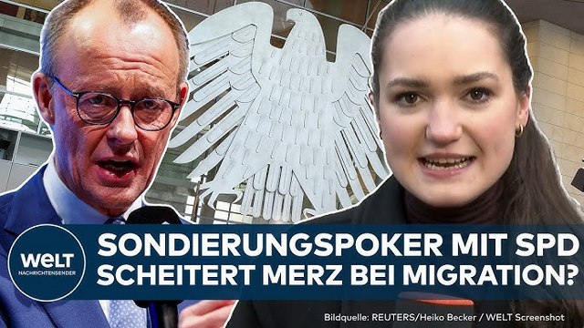 BUNDESTAGSWAHL: Fällt Merz bei Migration um? Union und SPD starten Sondierungen zur Groko