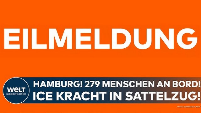 HAMBURG: 279 Menschen an Bord! ICE kracht in Sattelzug – mindestens zwei Verletzte!