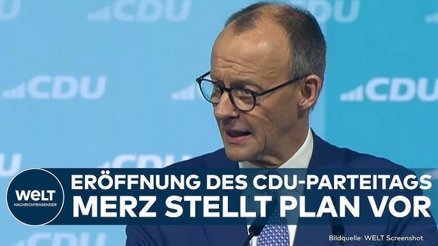 FRIEDRICH MERZ: „Heute beginnt die Phase!“ CDU-Chef stellt Programm auf Parteitag in Berlin vor