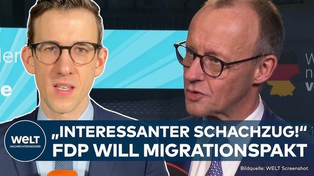 BUNDESTAGSWAHL: Paukenschlag! Neuer Versuch! FDP will Migrationsgesetz mit Union, SPD und Grünen