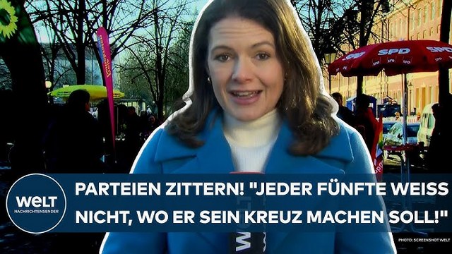 DEUTSCHLAND: Wahlkampf-Endspurt! „Jeder Fünfte weiß nicht, wo er sein Kreuz machen soll!“