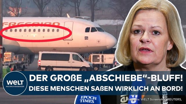 ABSCHIEBEFLUG: Polit-Skandal fliegt Ampel und Faeser um die Ohren! Kein einziger Straftäter an Bord