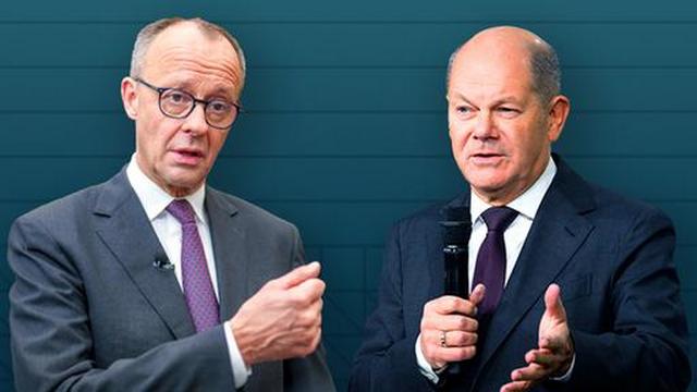 Das TV-Duell: Scholz gegen Merz live in der ARD und im ZDF (20:15 – 21:45 Uhr)