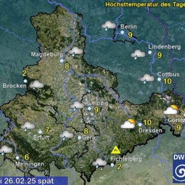 Sachsen-Anhalt Wetter am Mittwoch