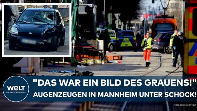 MANNHEIM: „Das war ein Bild des Grauens!“ Augenzeugen schockiert! Auto rast in Menschenmenge